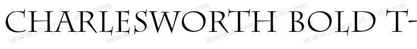Charlesworth Bold T字体转换